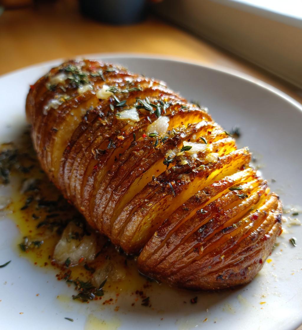 Hasselback aardappelen - detail 1