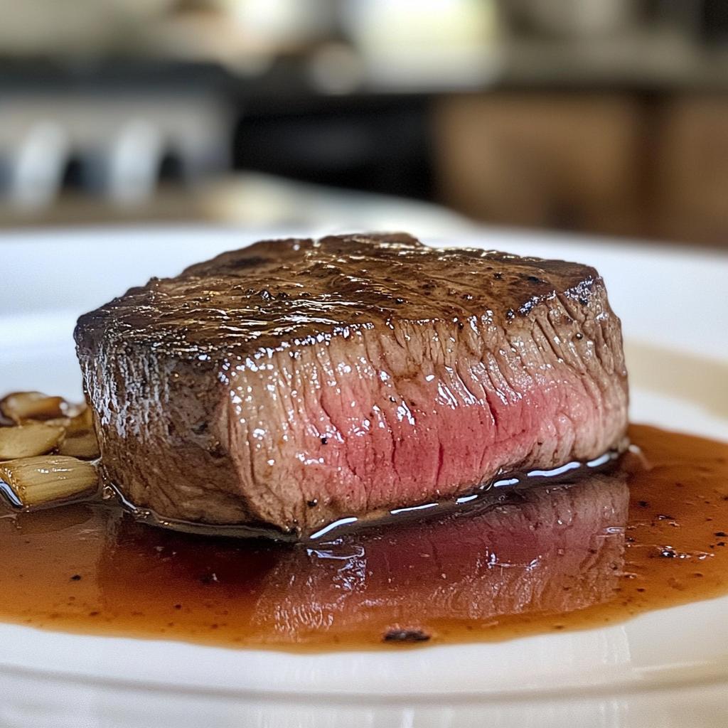 Hertenbiefstuk met portsaus