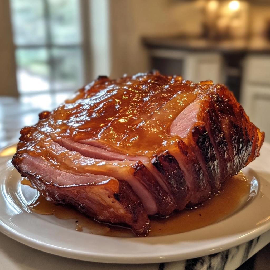 Honing-glazuurde ham