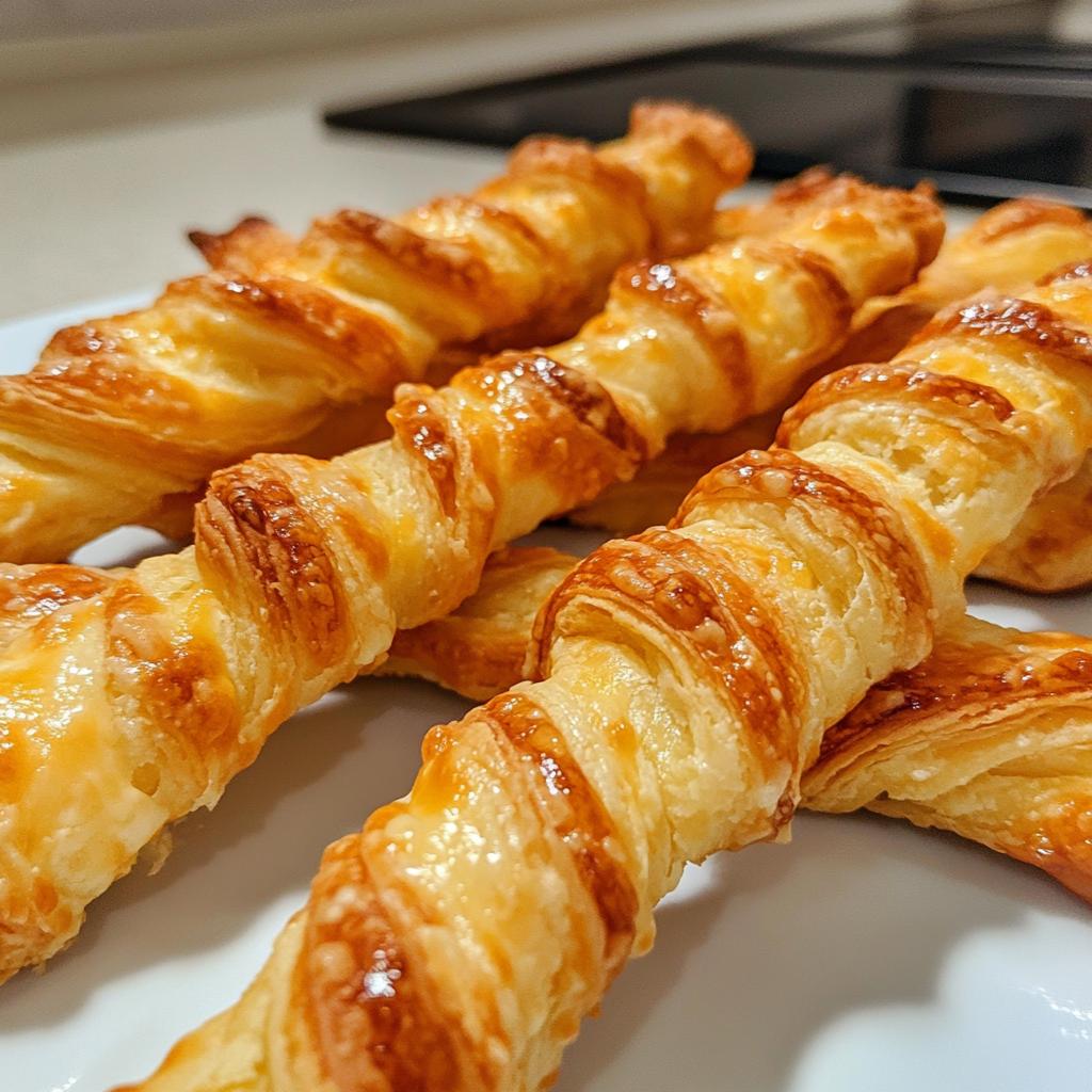 Kaasstengels met bladerdeeg