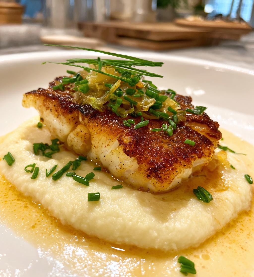 Kabeljauw met preipuree - detail 1