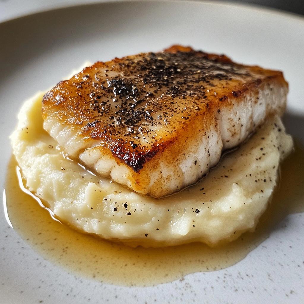 Kabeljauw met truffelpuree