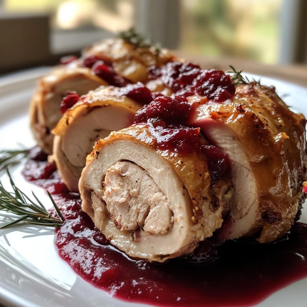 Kalkoenrollade met cranberrysaus - detail 1