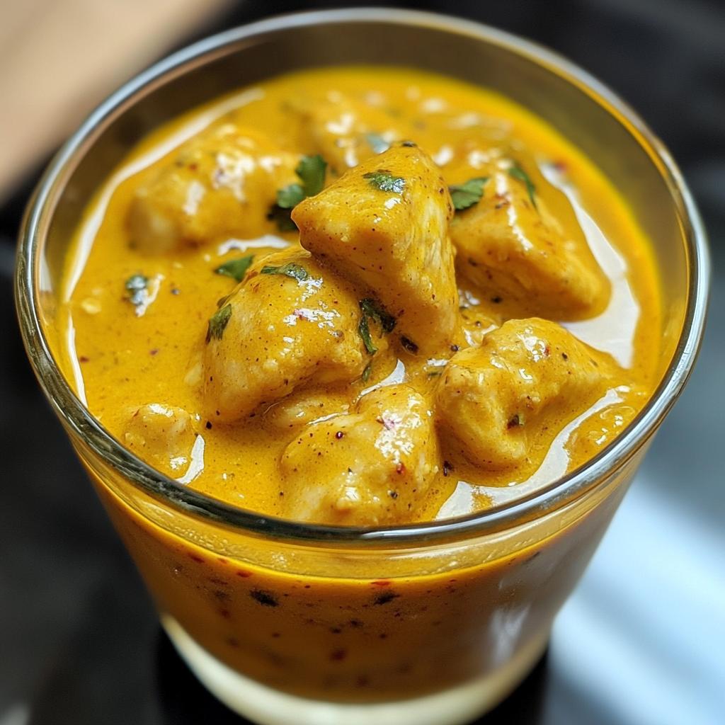 Kerrie-kip in glaasje