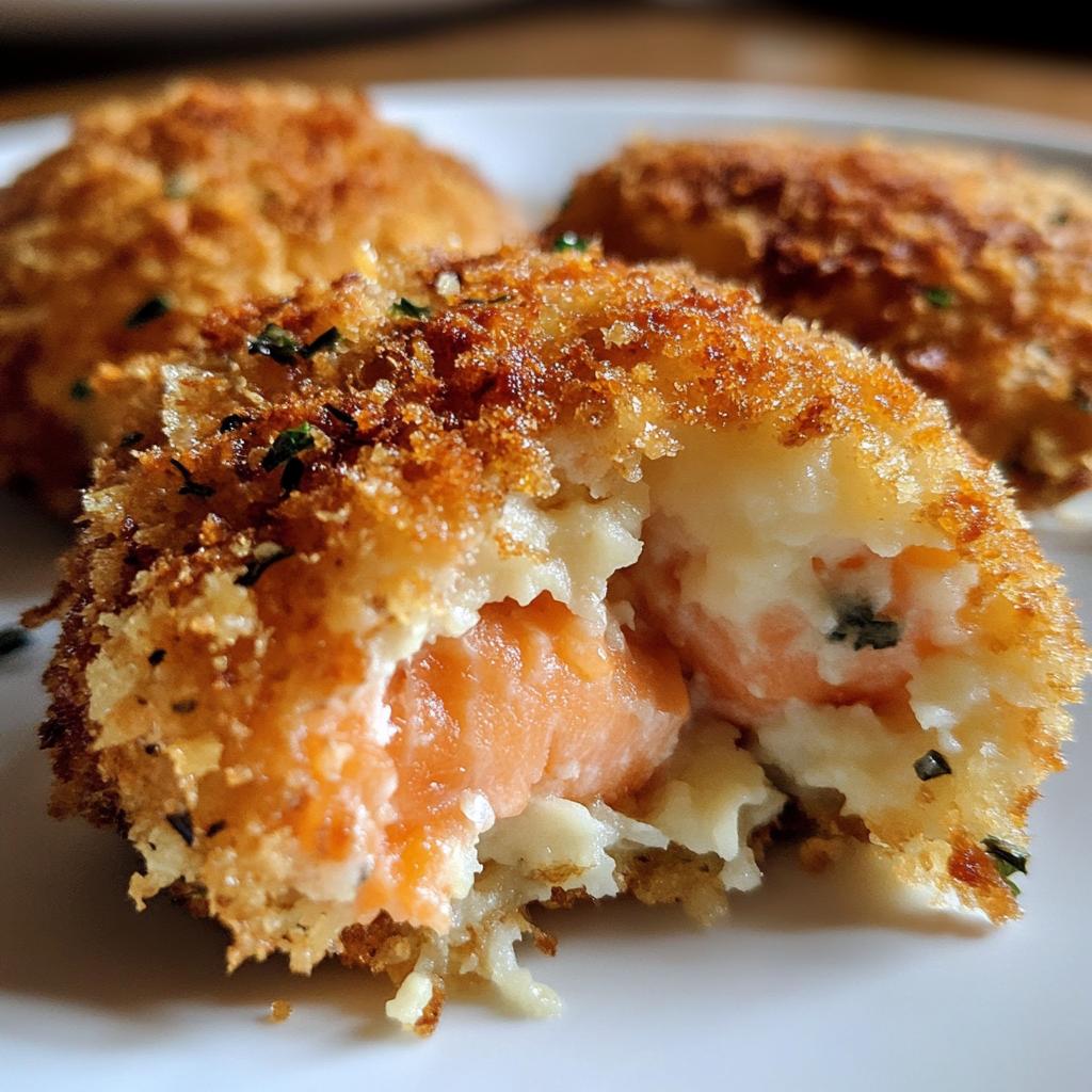 Kerstkroketten met zalm