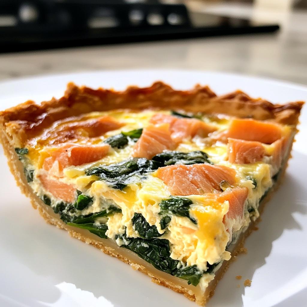 Kerstquiche met zalm en spinazie - detail 1