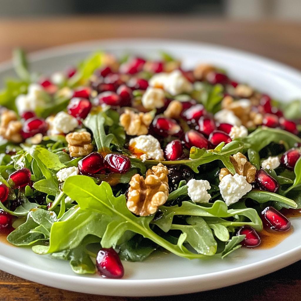 Kerstsalade met granaatappel - detail 1