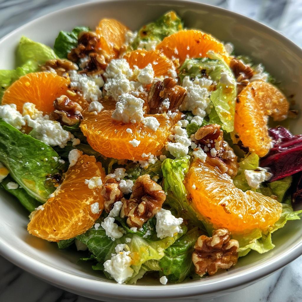 Kerstsalade met mandarijn