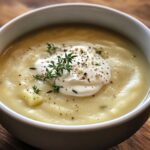 Kerstsoep met prei en aardappel