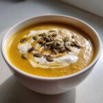 Kerstsoep van pompoen