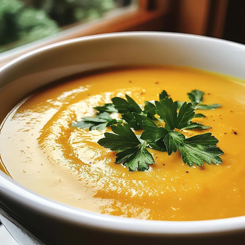 Kerstsoep van wortel