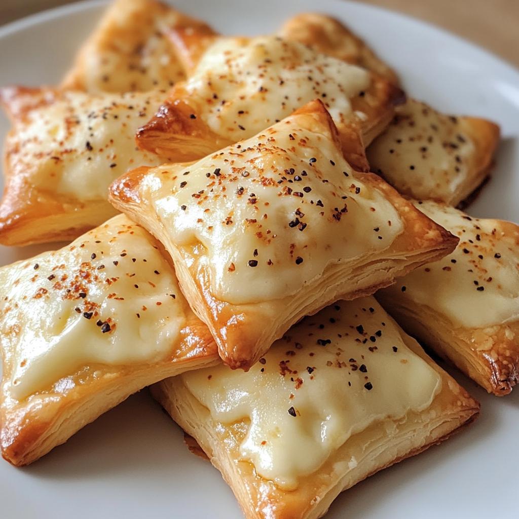 Kerststerren van bladerdeeg met kaas - detail 1