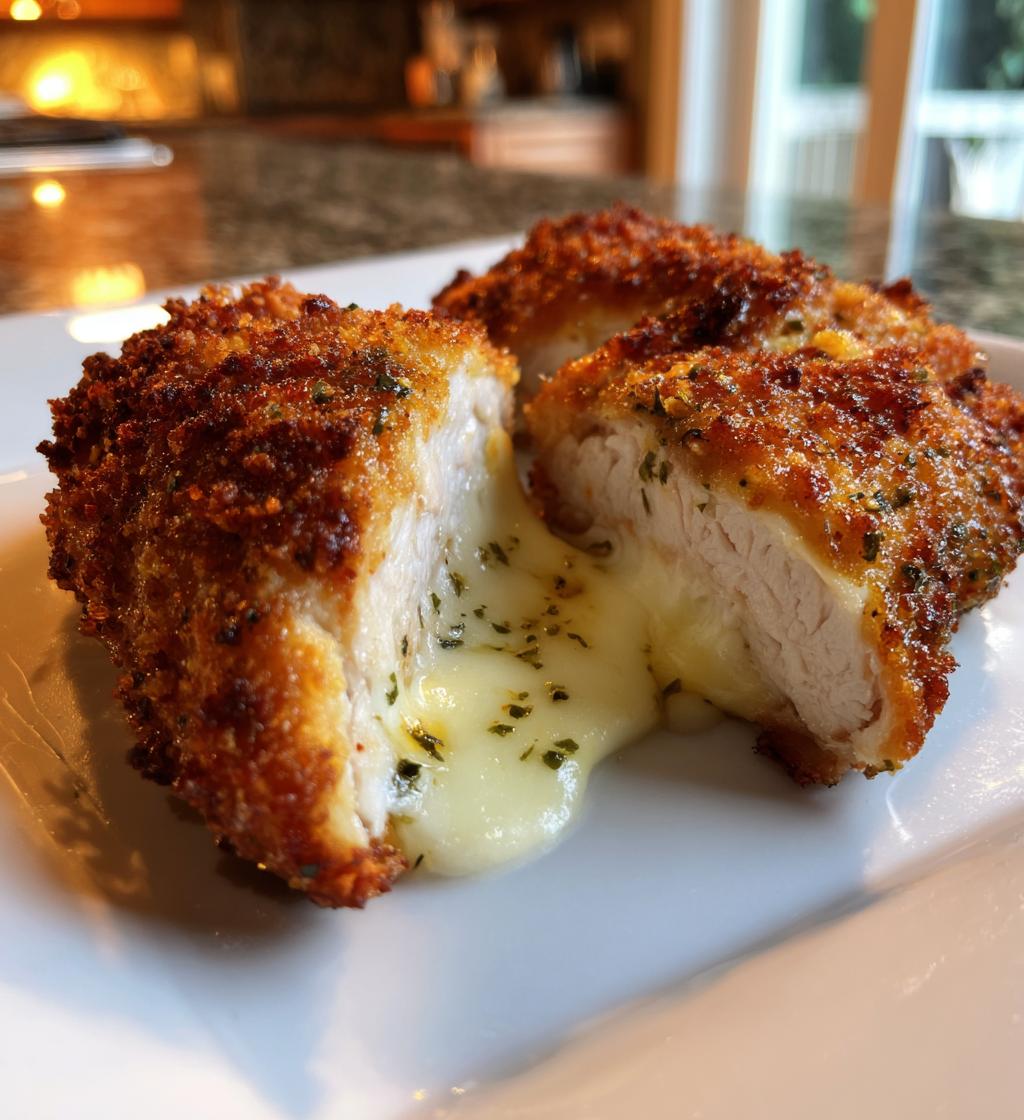 Kipfilet gevuld met mozzarella