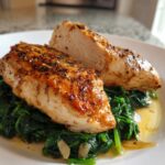 Kipfilet met spinazie