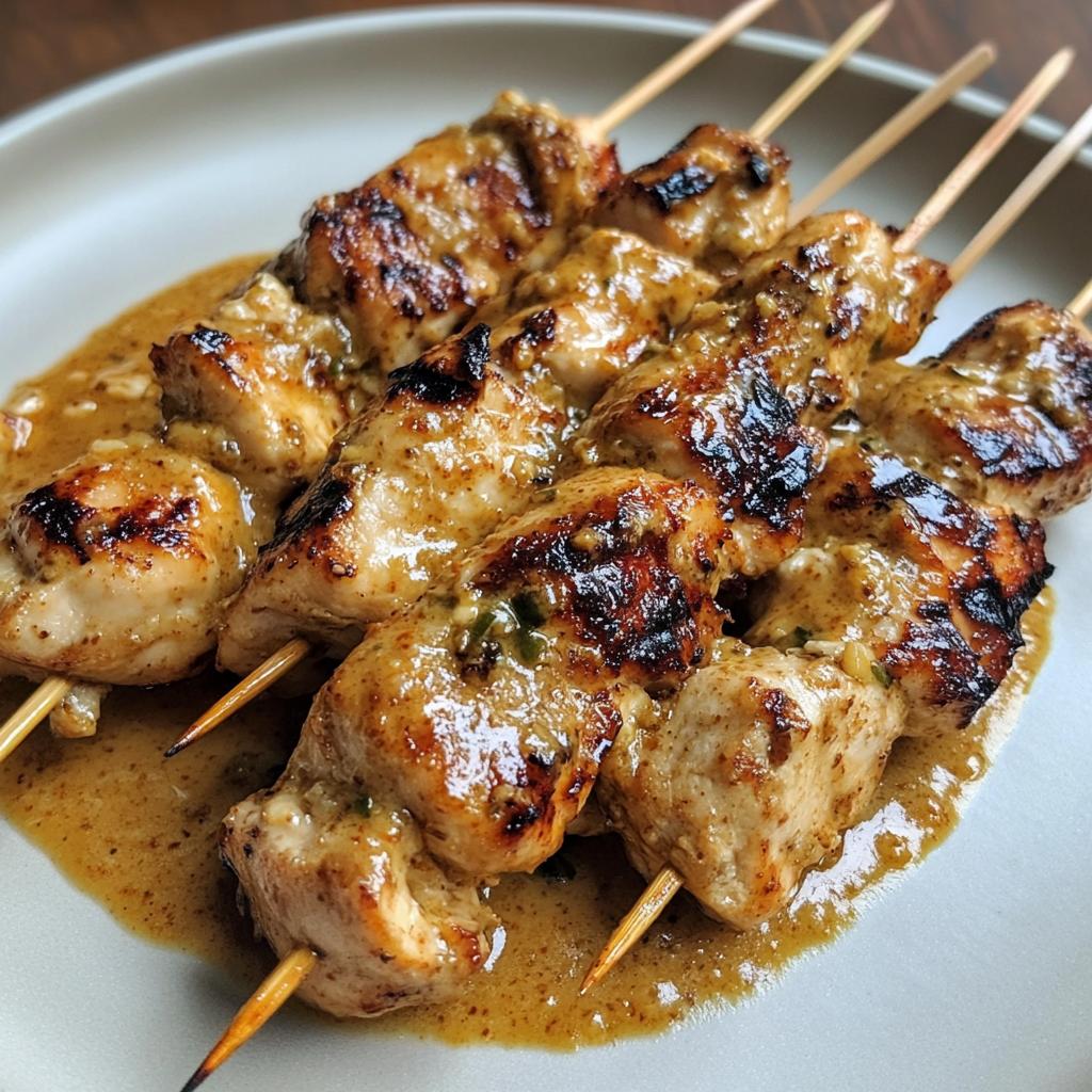 Kipspiesjes met satésaus - detail 1