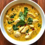 Koude kerriesoep met kip