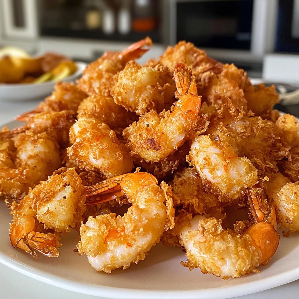 Krokante garnalen - detail 1