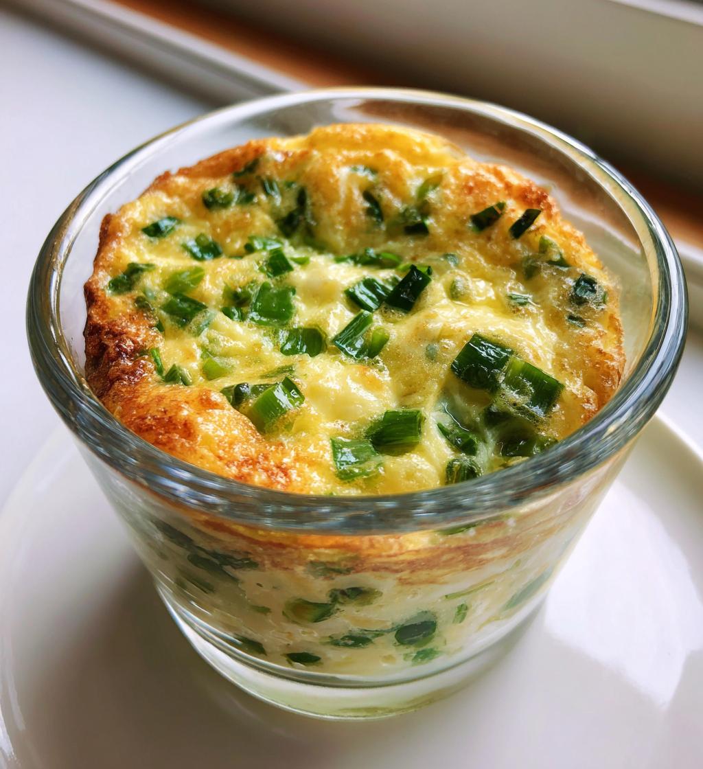 Lente-ui omeletje in glaasje (mini)