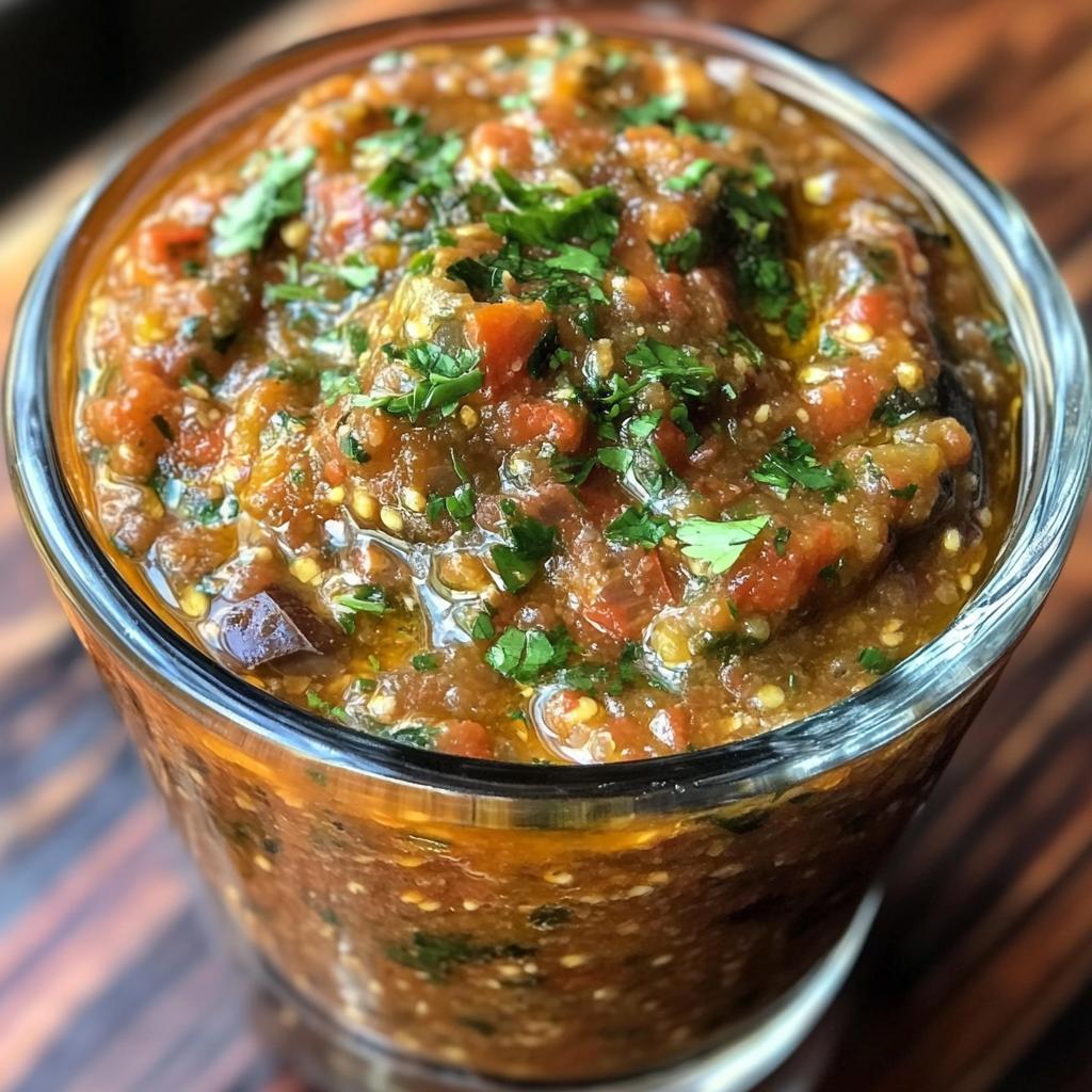 Marokkaanse zaalouk in glaasje