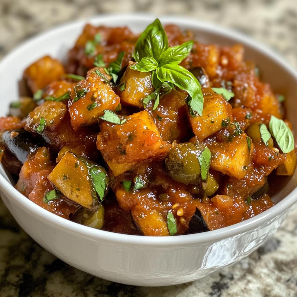 Mini Caponata (Siciliaanse aubergine)