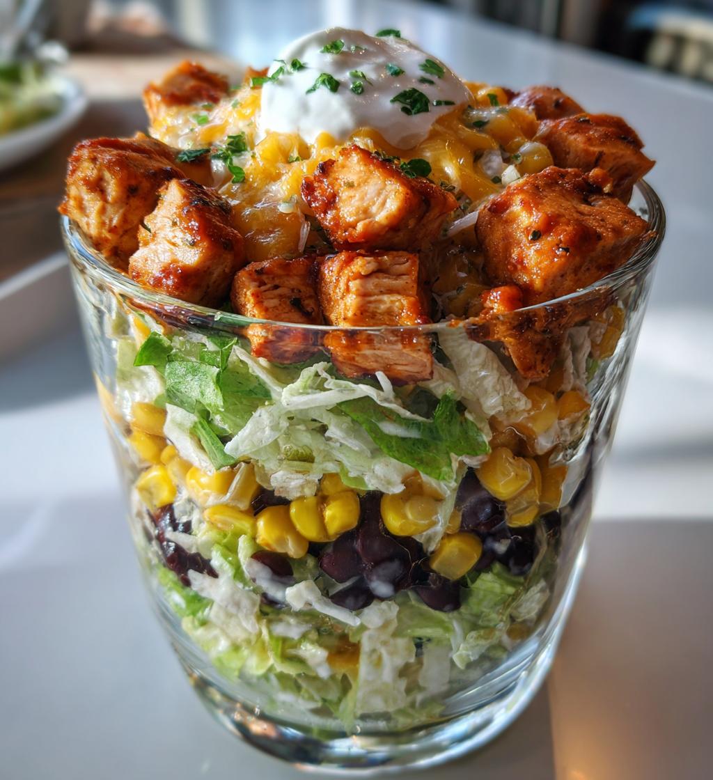 Mini burrito-slah in glaasje