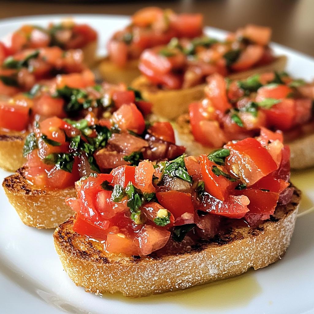 Mini crostini met warme tomaat