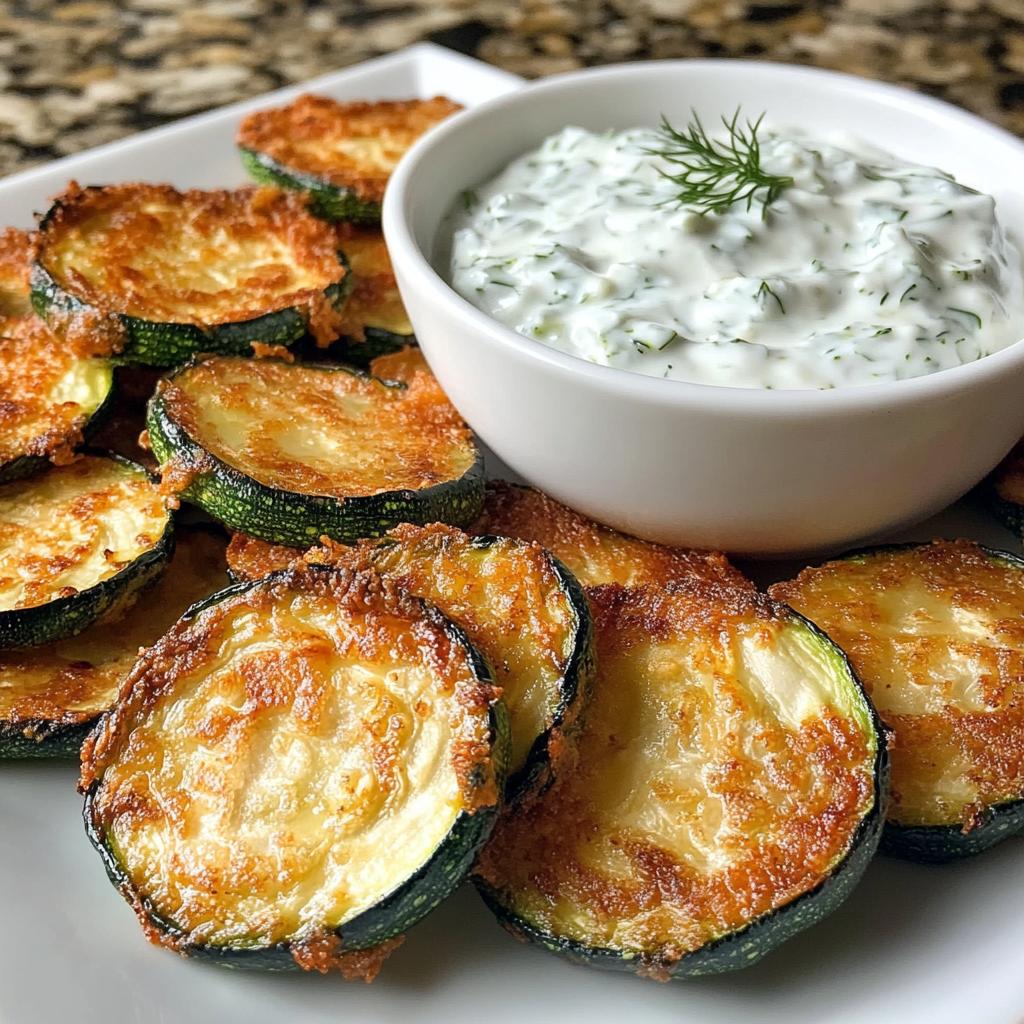 Mini gefrituurde courgette met tzatziki