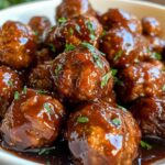 Mini gehaktballetjes in barbecuesaus