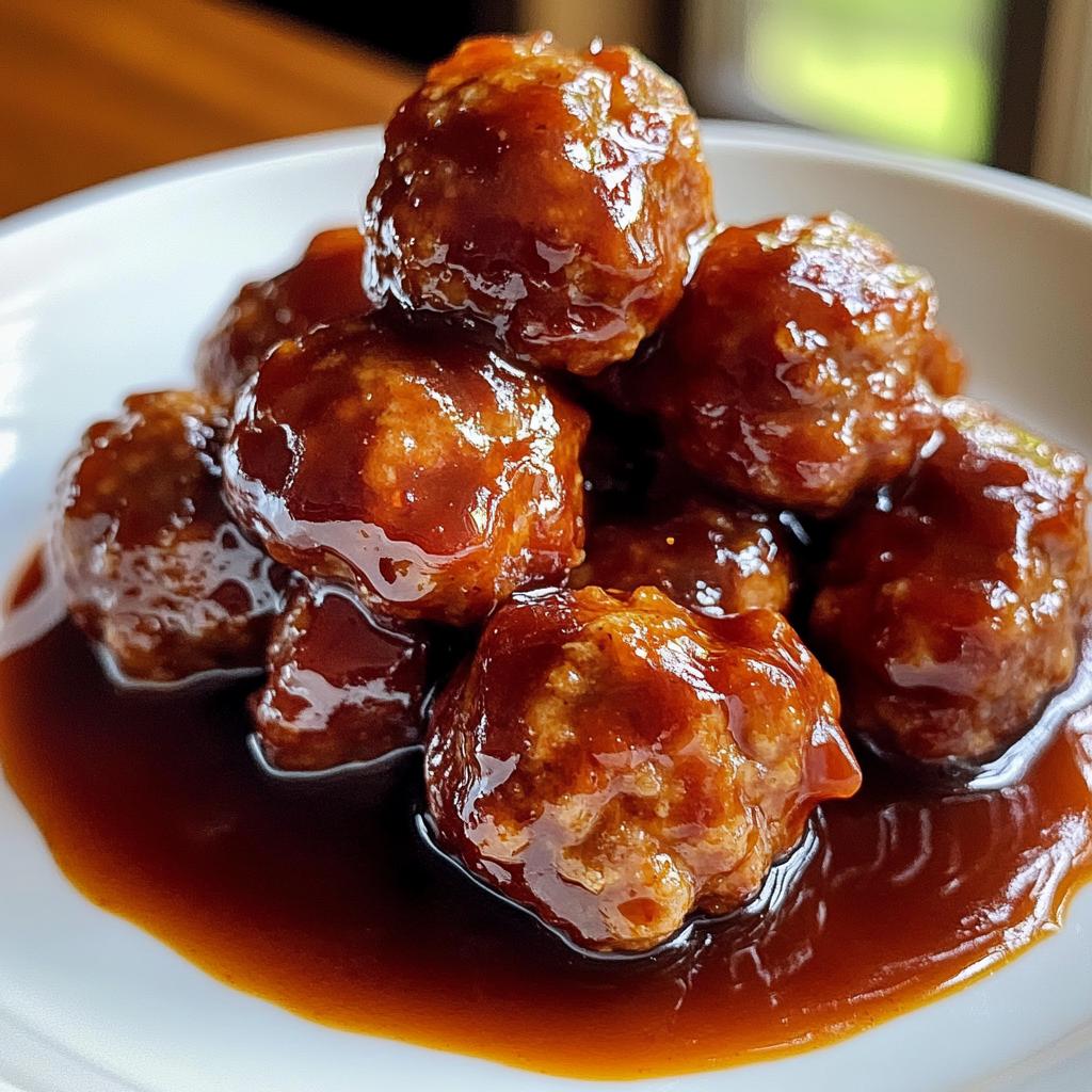 Mini gehaktballetjes met barbecuesaus