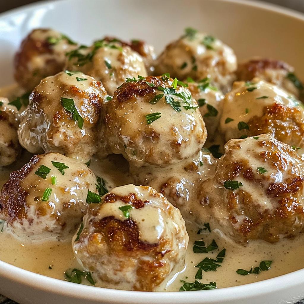 Mini gehaktballetjes met roomsaus - detail 1