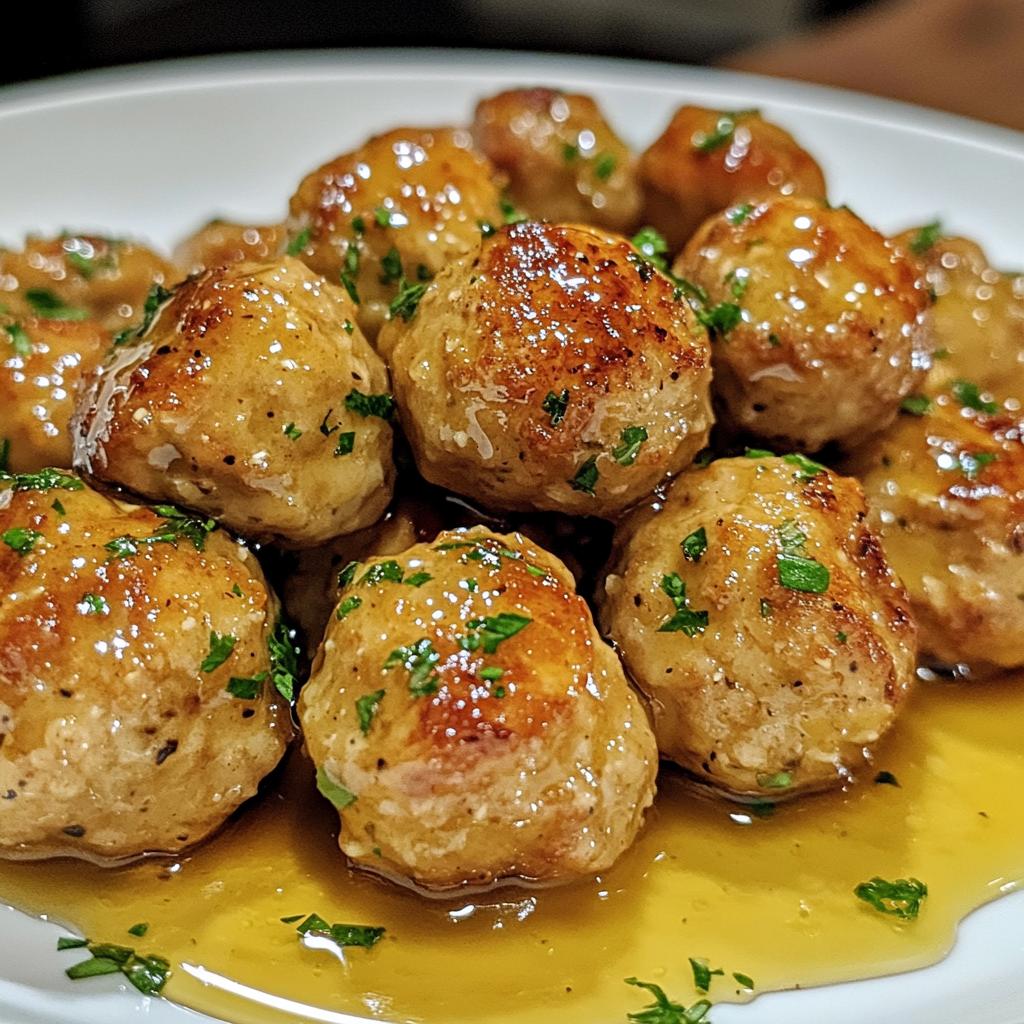 Mini kipballetjes met honing-mosterdsaus