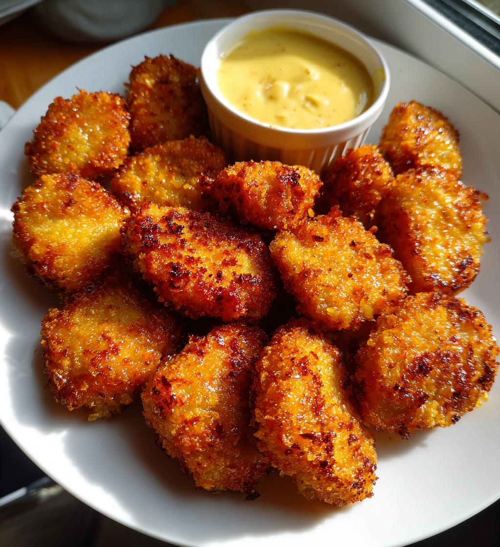 Mini kipnuggets met dipsaus