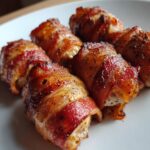 Mini kippenrolletjes met spek