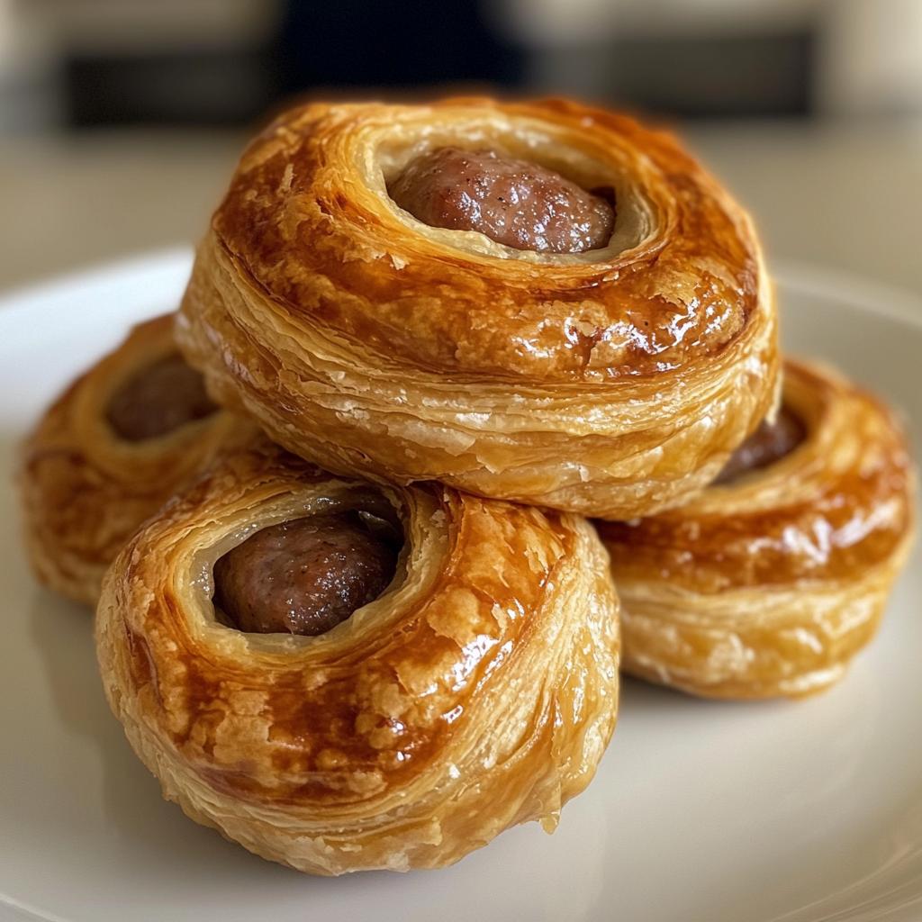 Mini knakworsten in bladerdeeg - detail 1