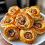 Mini knakworsten in bladerdeeg