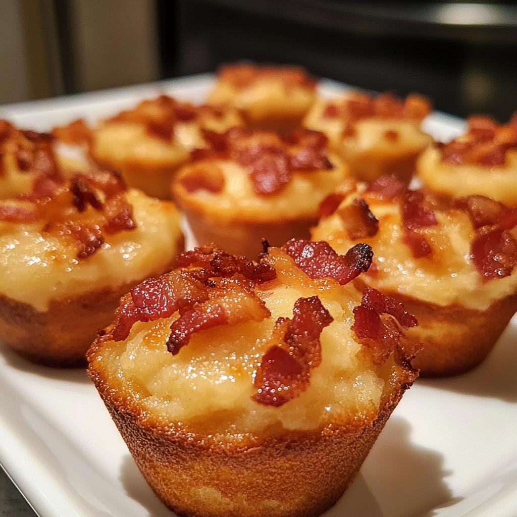 Mini muffins met bacon