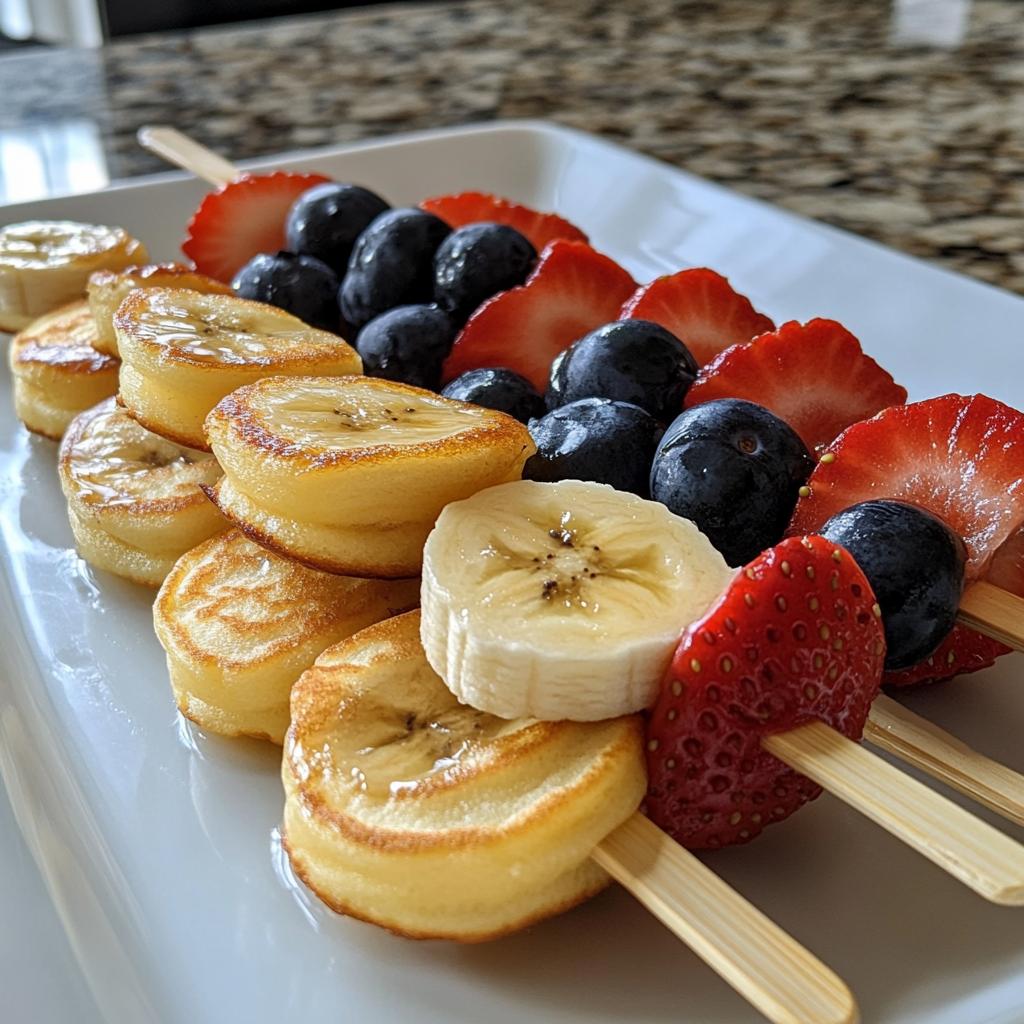 Mini pannenkoekspiesjes met fruit - detail 1