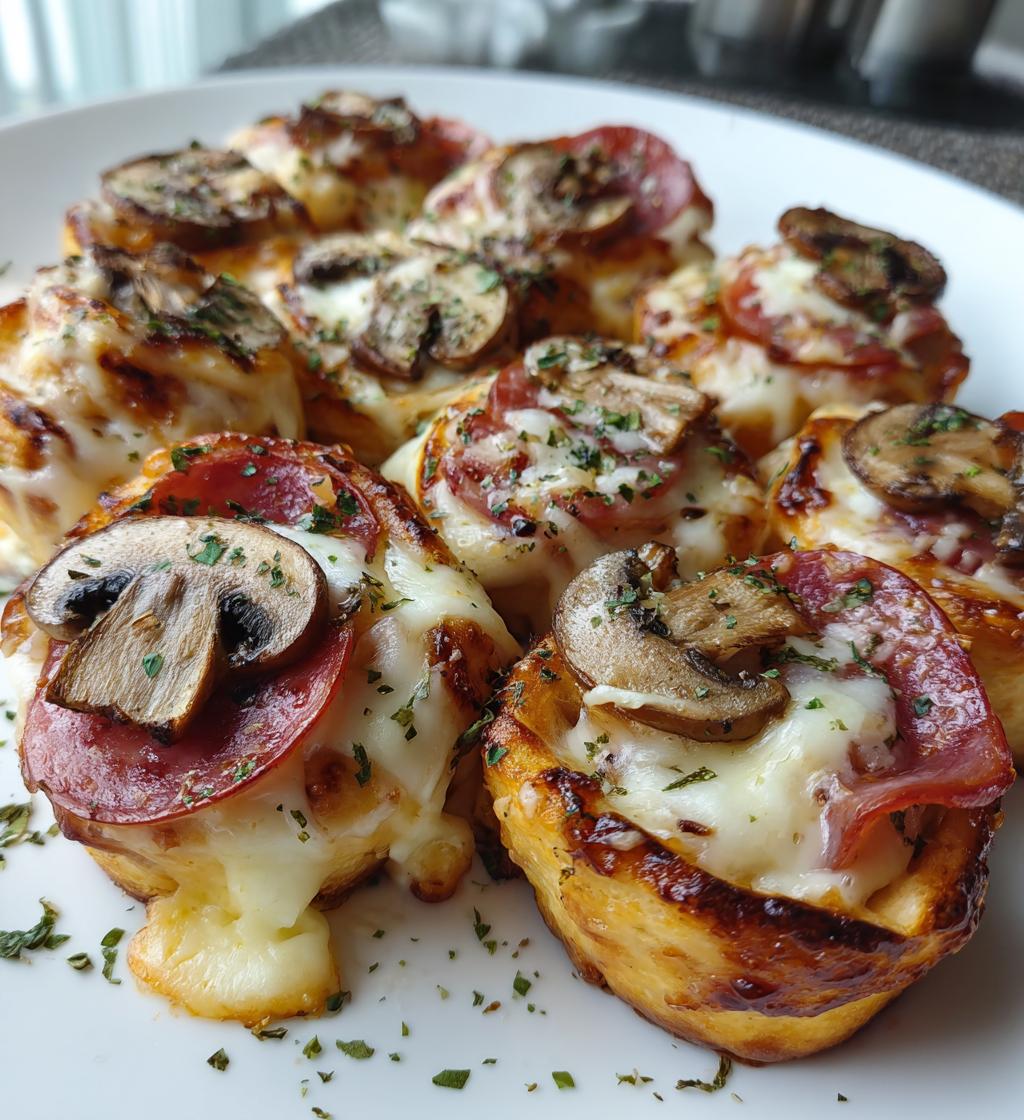 Mini pizza rolls - detail 1