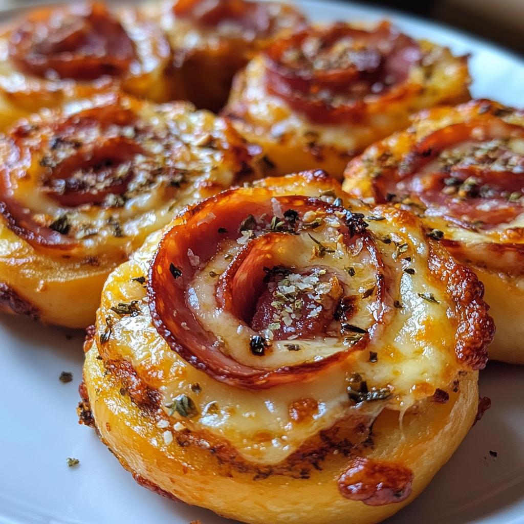 Mini pizzarolletjes met kaas