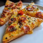 Mini pizza’s met kerstboomvorm