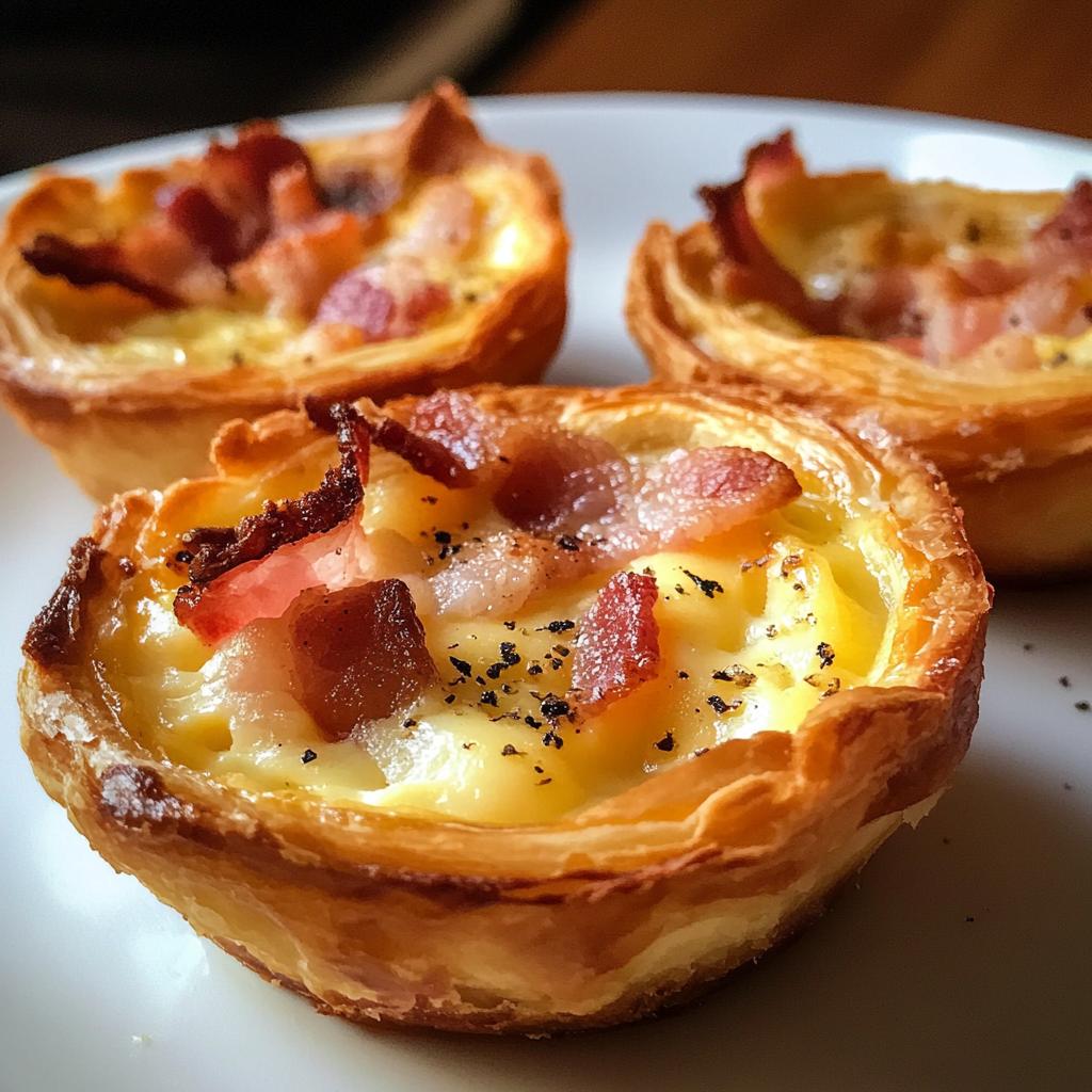 Mini quiches met bacon
