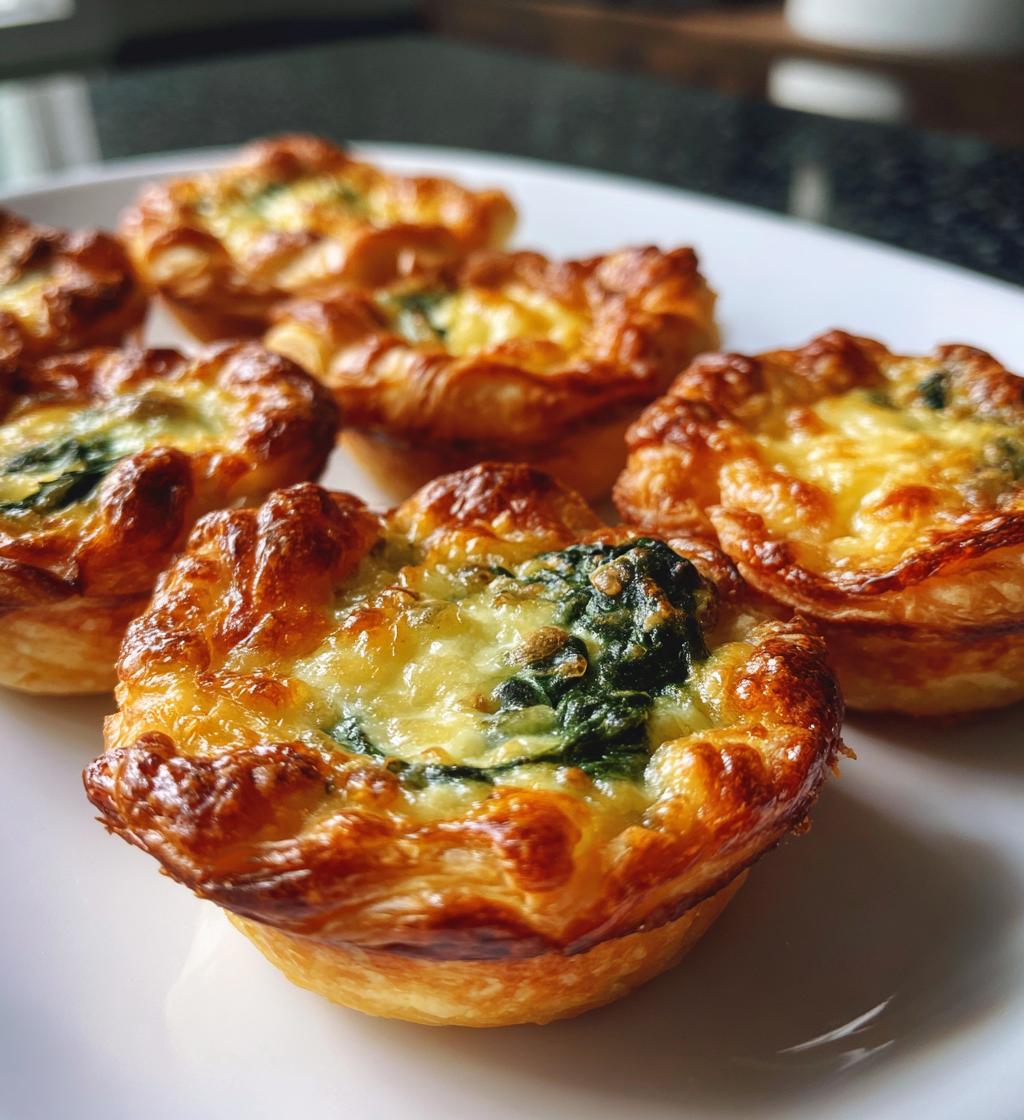 Mini quiches met spinazie
