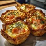 Mini quiches met zalm