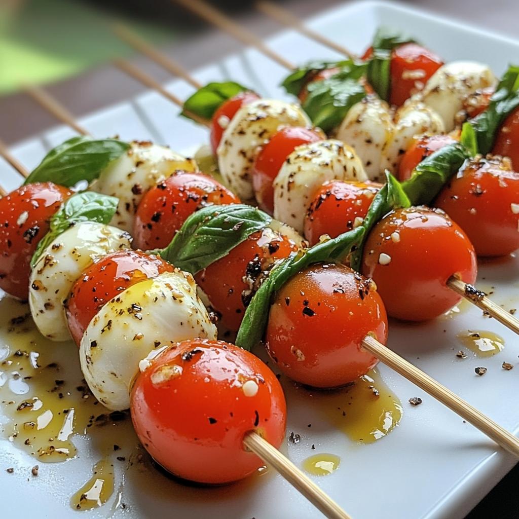 Mini spiesjes met tomaat en mozzarella - detail 1