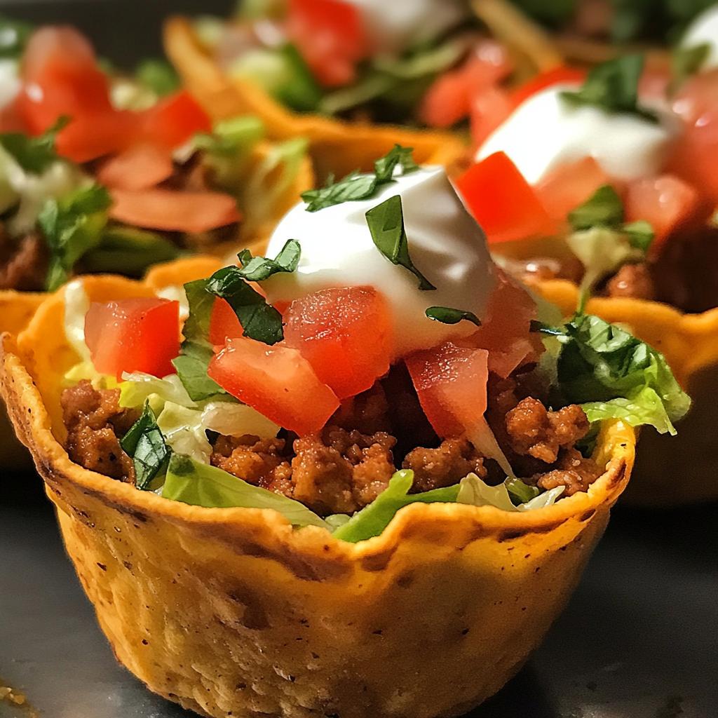 Mini taco cups