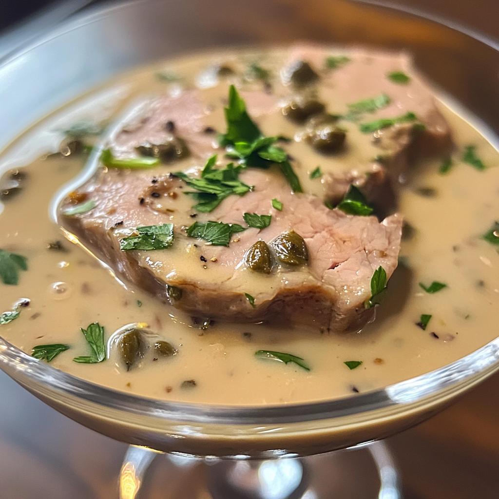 Mini vitello tonnato in glas