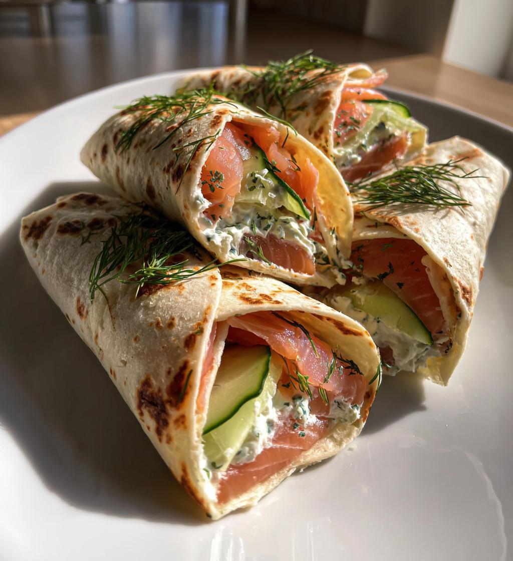 Mini wraps met zalm en kruidenkaas - detail 1