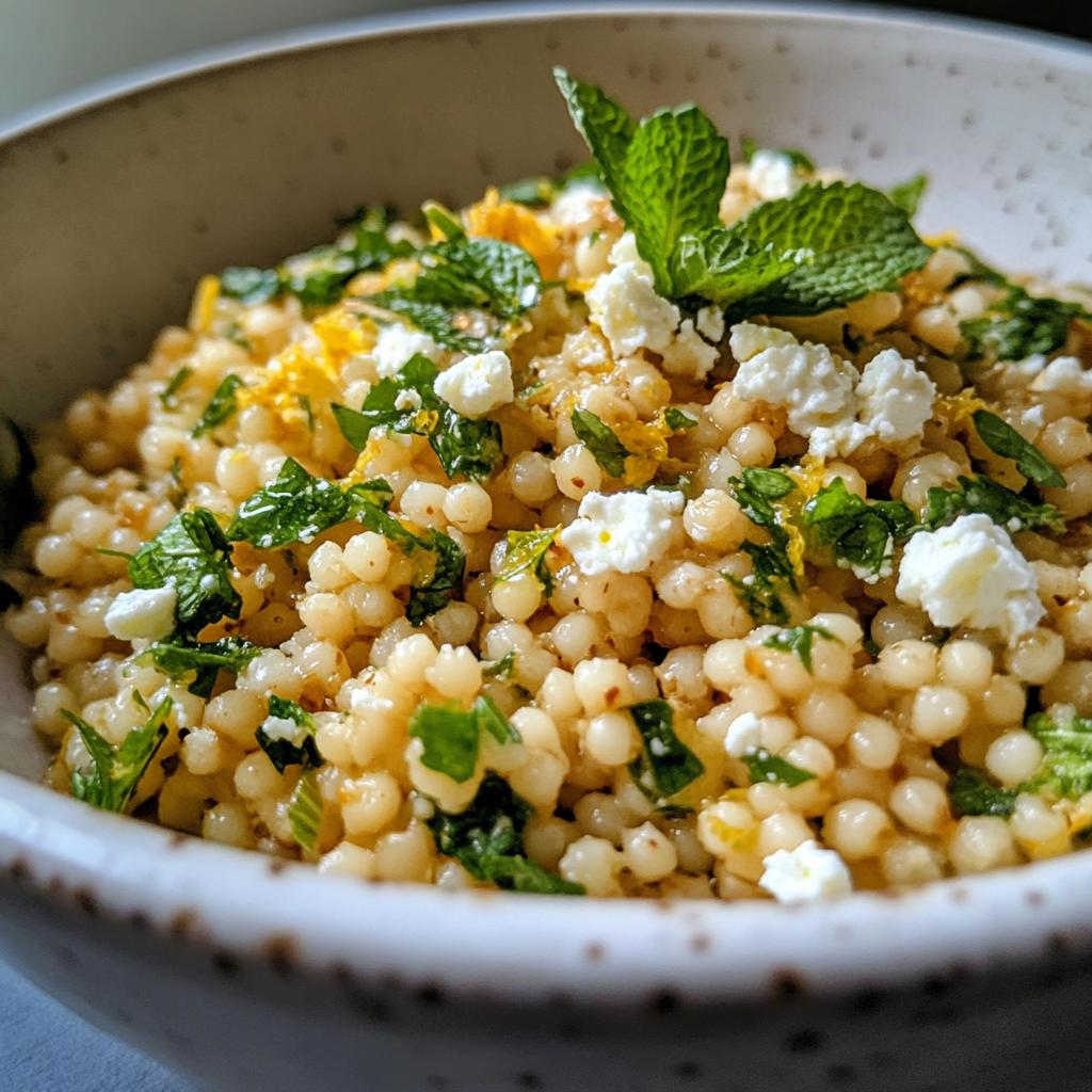 Parelcouscous met munt - detail 1