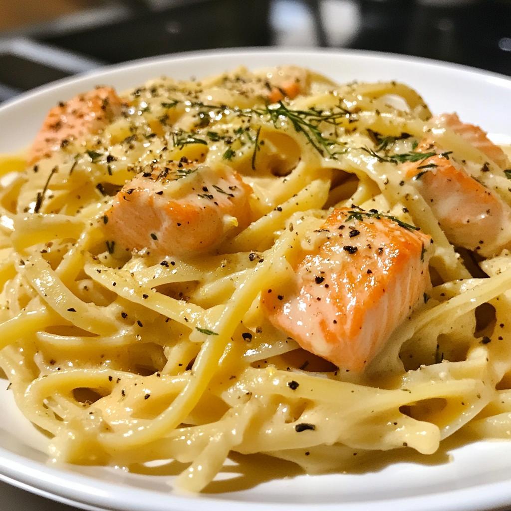 Pasta met zalm en citroen - detail 1