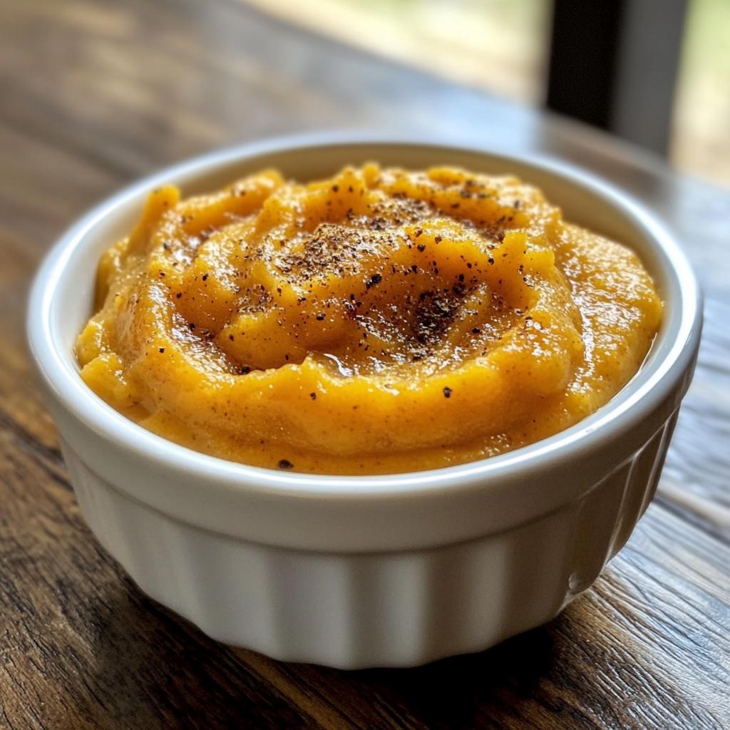 Pompoenpuree met nootmuskaat